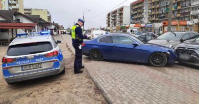 Policyjny pościg za kierowcą BMWBMW