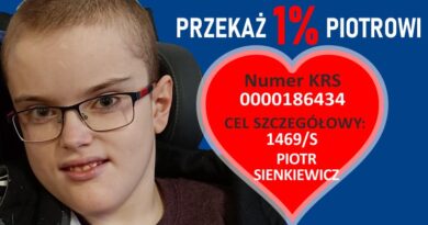 Przekaż 1% Piotrowi