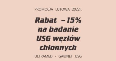 Promocja lutowa 2022r - Rabat - 15%