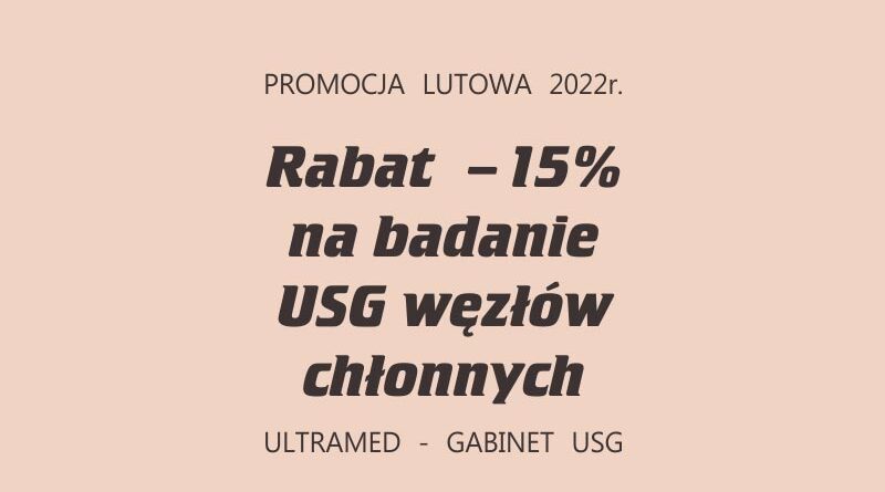 Promocja lutowa 2022r - Rabat - 15%