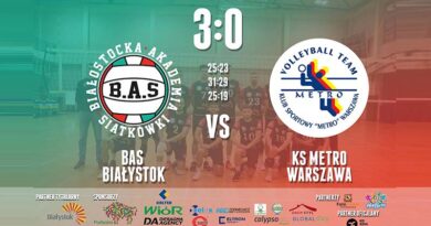 BAS Białystok vs KS METRO Warszawa 3:0