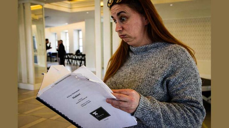 Przygotowania do spektaklu „Makbet”