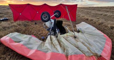 Wypadek motolotni - dwie osoby nie żyją