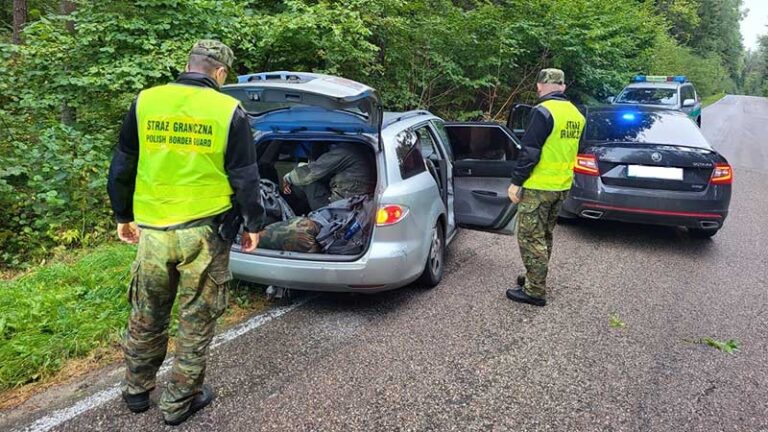 próbowali przewieźć nielegalnych migrantów