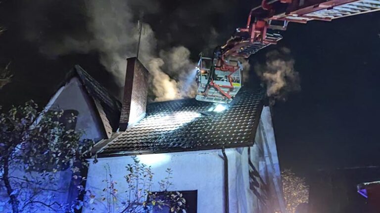 pożar budynku mieszkalnego w Bielsku Podlaskim