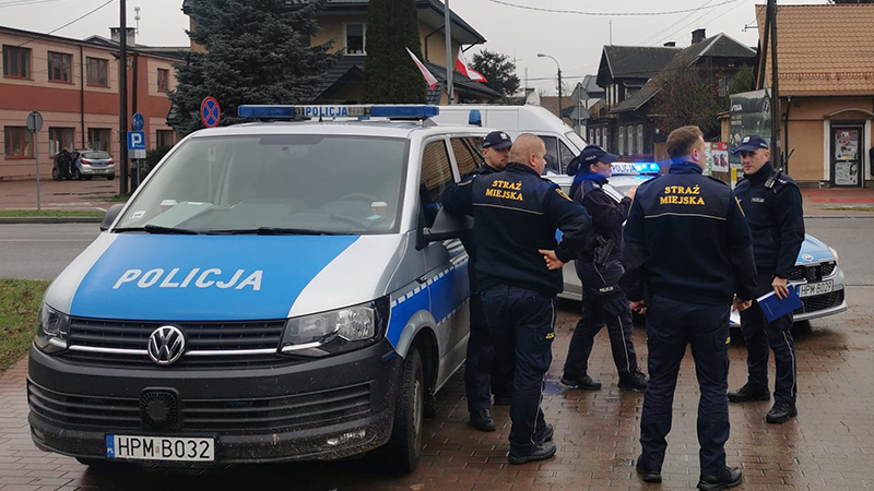 niewybuch w Łomży - akcja policji