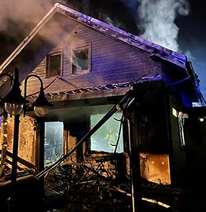 pożar domu w Choroszczy