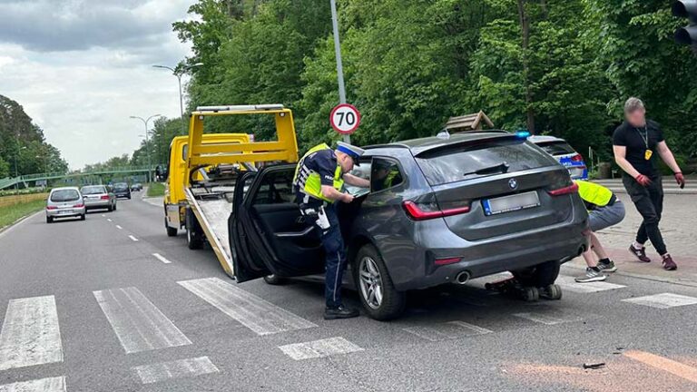 Zderzenie bmw z toyotą
