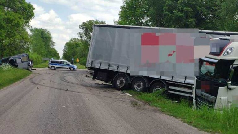 kierowca trafił do szpitala