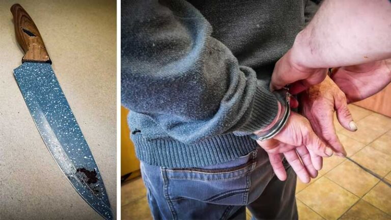 zranił nożem interweniującego policjanta