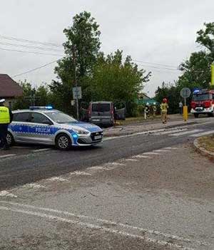 wypadek w miejscowości Miecze, rannych zostało pięć osób