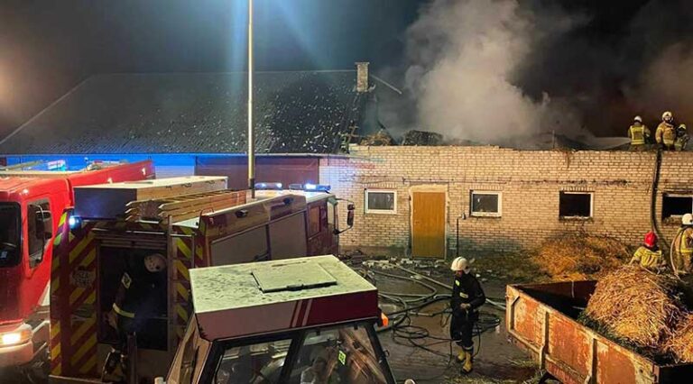 Pożar stodoło-obory