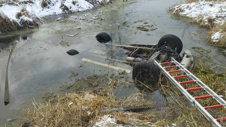 Samochód wpadł do rzeki