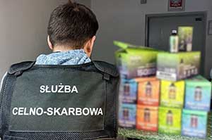 Nielegalne e-papierosy przejęli funkcjonariusze Służby Celno-Skarbowej z Białegostoku