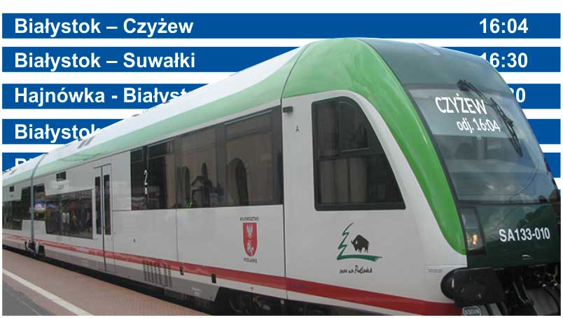 Więcej połączeń na odcinku Białystok – Czyżew
