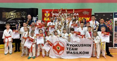 I Podlaska Liga Karate Kyokushin, pierwsze miejsce zdobyła drużyna Kyokushin Team Wasilków