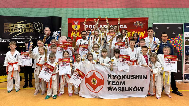 I Podlaska Liga Karate Kyokushin, pierwsze miejsce zdobyła drużyna Kyokushin Team Wasilków