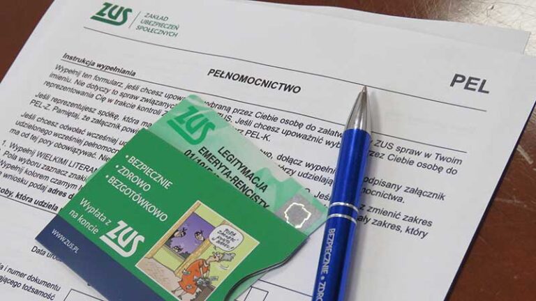 Pełnomocnictwo do załatwiania spraw w ZUS-ie