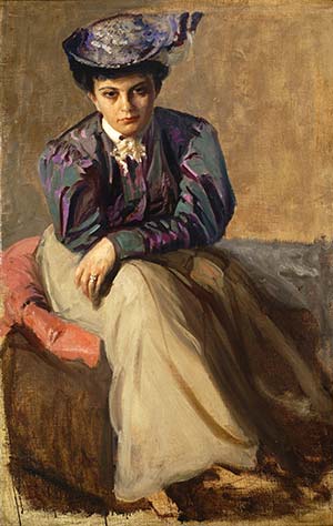 Leon Wyczółkowski - Portret Zofii z Sokołowskich Cybulskiej, 1903
