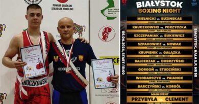gala Białystok Boxing Night. Zadebiutuje na niej w kategorii seniora zawodnik UKS Boxing Sokółka - Dawid Kruczkowski.