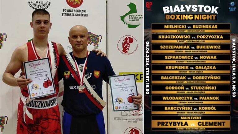 gala Białystok Boxing Night. Zadebiutuje na niej w kategorii seniora zawodnik UKS Boxing Sokółka - Dawid Kruczkowski.