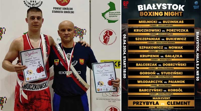 gala Białystok Boxing Night. Zadebiutuje na niej w kategorii seniora zawodnik UKS Boxing Sokółka - Dawid Kruczkowski.