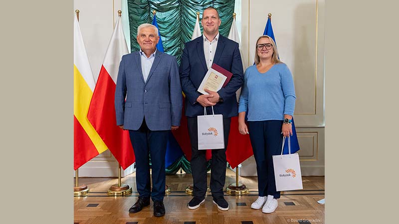 Wojciech Nowicki i Joanna Fiodorow na spotkaniu u Prezydenta