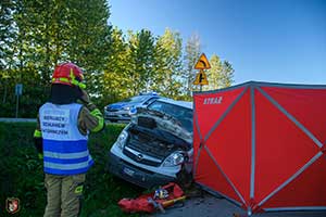 Śmiertelny wypadek na DK19 w Siemiatyczach