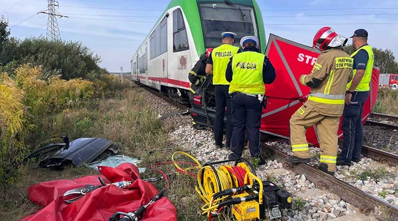 Tragiczny wypadek na przejeździe kolejowym