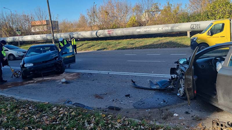 jedna osoba trafiła do szpitala