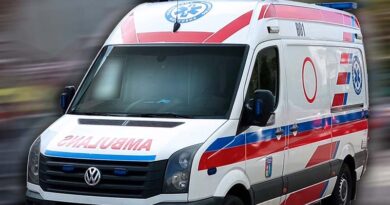 pieszy został potrącony przez samochód ciężarowy w Miastkowie.