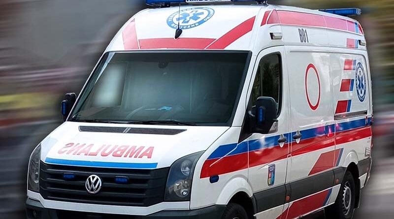 pieszy został potrącony przez samochód ciężarowy w Miastkowie.