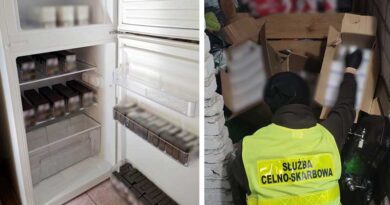 Papierosy pochodzące z przemytu ukryte w lodówce i nie tylko...