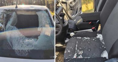 Lód spadający z samochodów to realne zagrożenie