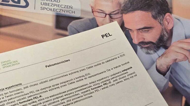 pełnomocnictwo do załatwiana spraw ZUS-ie