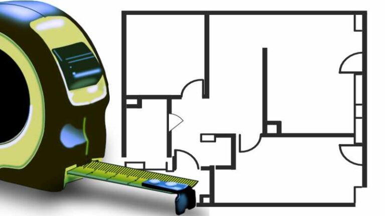 powierzchnia pod ściankami działowymi