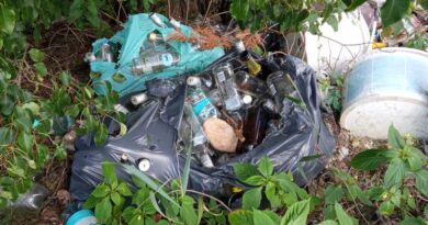 Dzikie wysypisko śmieci w Lesie Solnickim