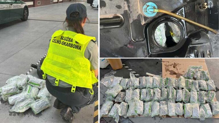 Marihuana ukryta w zbiorniku paliwa