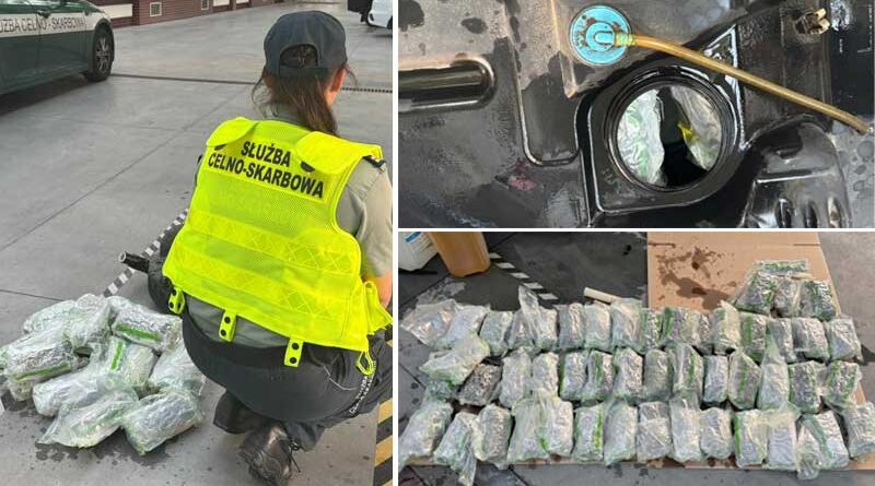 Marihuana ukryta w zbiorniku paliwa