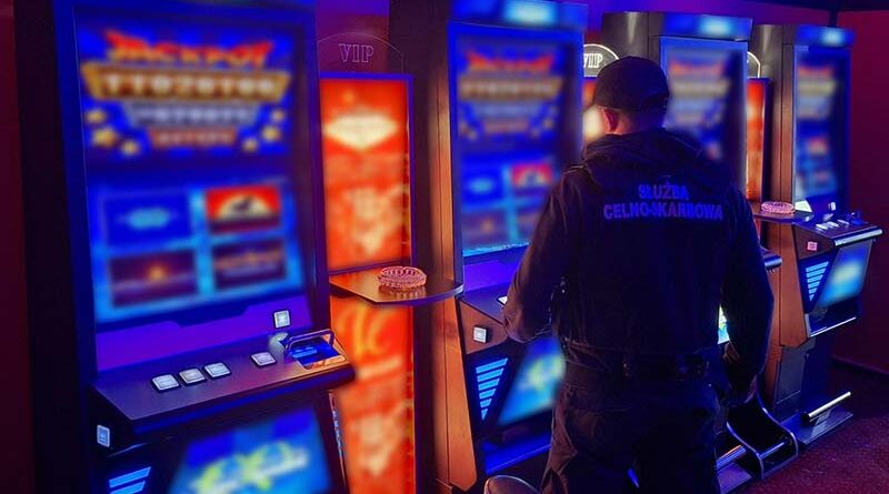 nielegalne salony gier hazardowych w Łomży zlikwidowane przez KAS