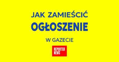 Zamów Ogłoszenie w Reporterze News