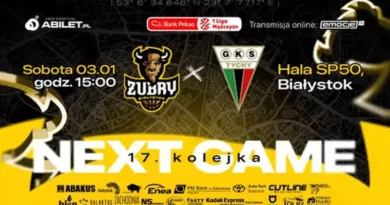 Mecz koszykówki Żubry Abakus Okna Białystok vs. GKS Tychy