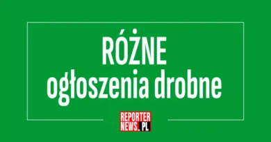 RÓŻNE - ogłoszenia drobne