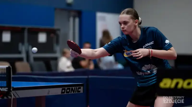 Anna Pacelt zawodniczka Dojlid Białystok, które pokonały KS ATS Nadarzyn z wynikiem 7:3