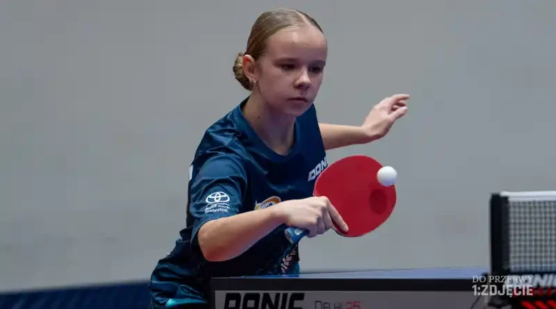 Weekend z pierwszoligowym tenisem stołowym - Na zdj. Lilianna Kaleta, fot. Daniel Demczuk