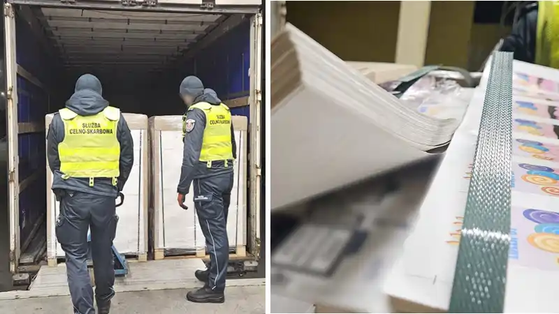 W dokumentacji opakowania do lizaków, a w transporcie podróbki…
